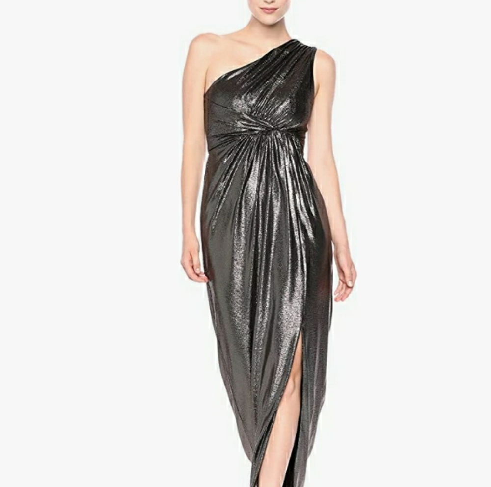 Andrianna Papell One Shoulder / Metallic Nig…